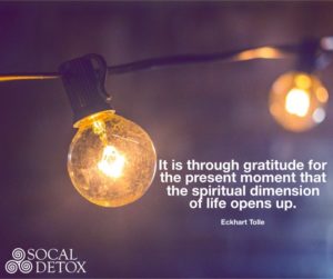 Gratitude addiction recovery quote